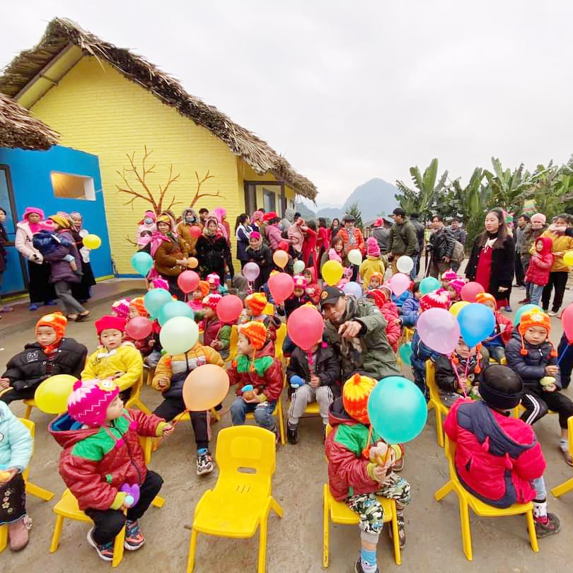 Lễ khánh thành trường mầm non 91-94 Hà Nội - Bản Lùng, Yên Bái